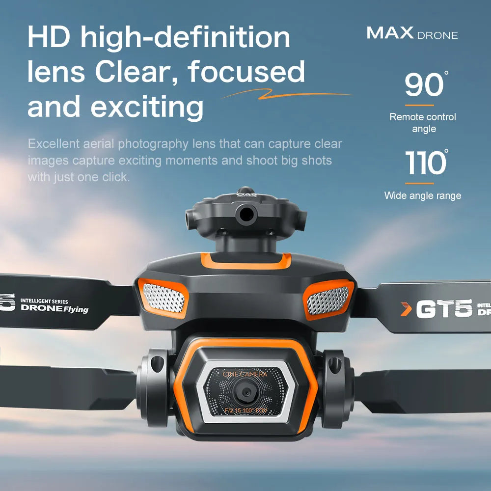 Lenovo GT5 Mini Drone 4K HD dual-lens wide-angle aerial 8K photography 5G WIFI Foldable quadcopter Brushless Obstacle Avoidance from China
