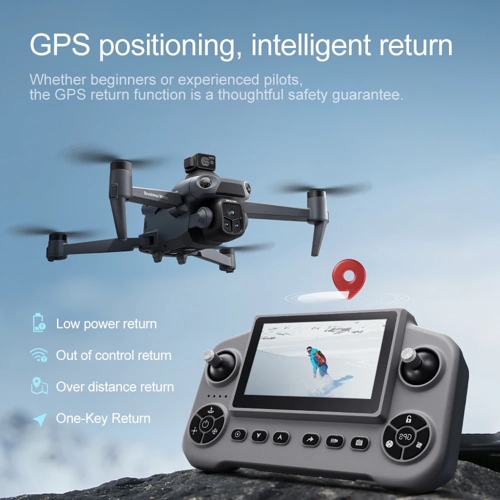 Lenovo V918 Max GPS Drone 4K 8K Professional HD Camera Photography Brushless Foldable Quadcopter Laser Obstacle Avoidance Dron from China
