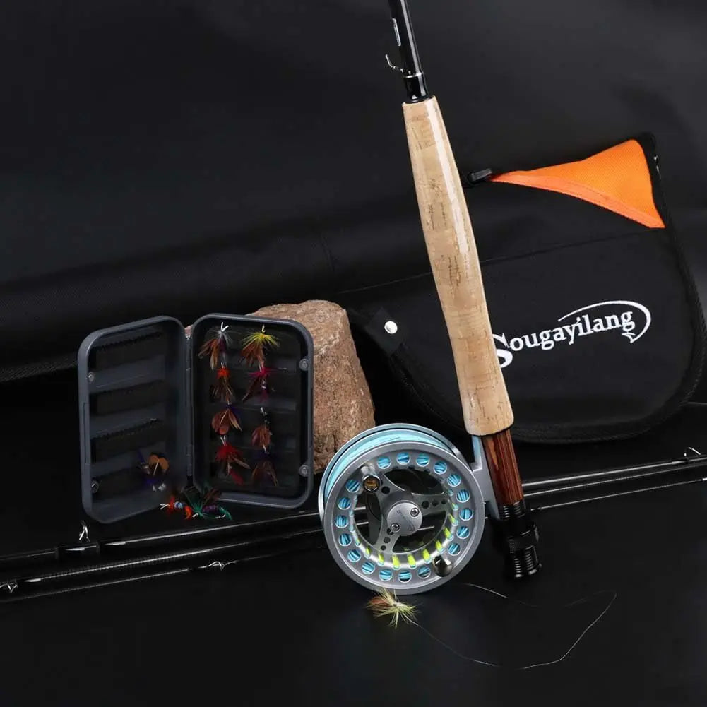 Fly Fishing Rod with Reel Combo Kit for Advanced Anglers Lightweight