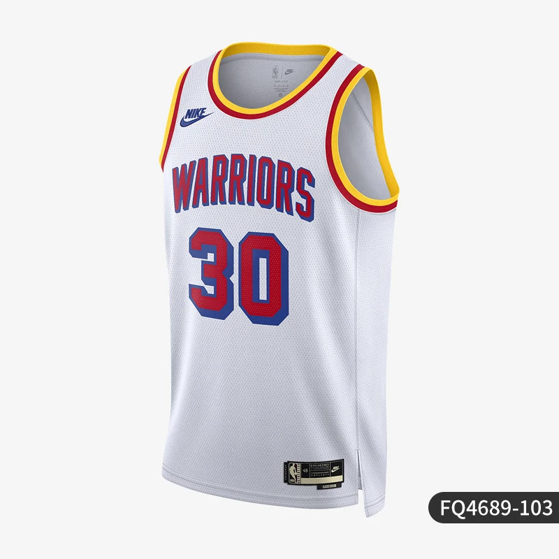 Nike Official Authentic NBA Golden State Warriors (#30 Curry) Men's Basketball Jersey