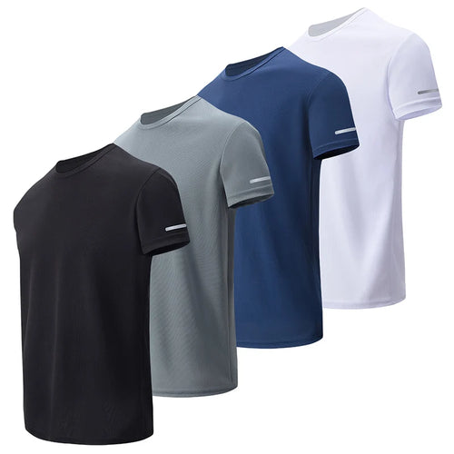 1-5 Pack Men's Quick-drying Short-sleeved Multi-size Mixed-color T-shirt
