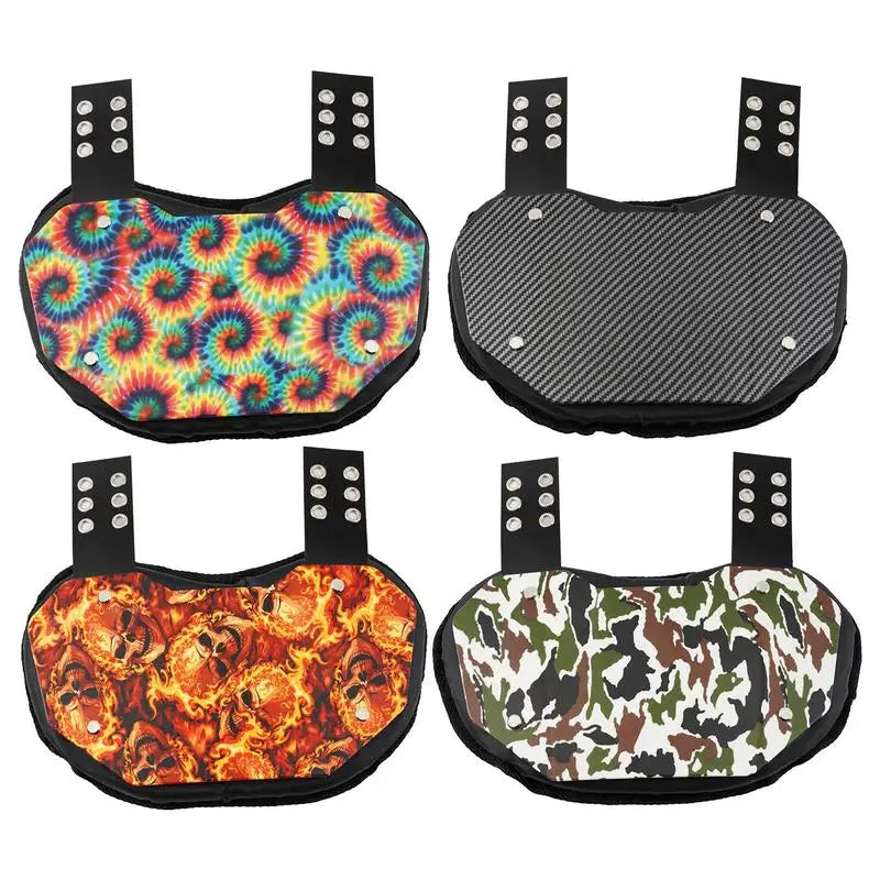 American Gear Football Back Plates or Adults Rugby Back Flap Low Back Pads Rear Lower Back Protector