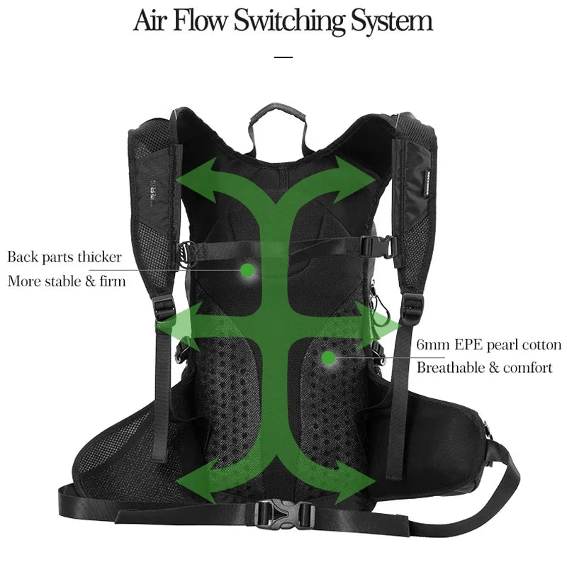 ROCKBROS Hiking Bags Cycling Backpack Bicycle Rainproof Sport Bags Camping Outdoor Traveling Breathable High Capacity Backpack from China