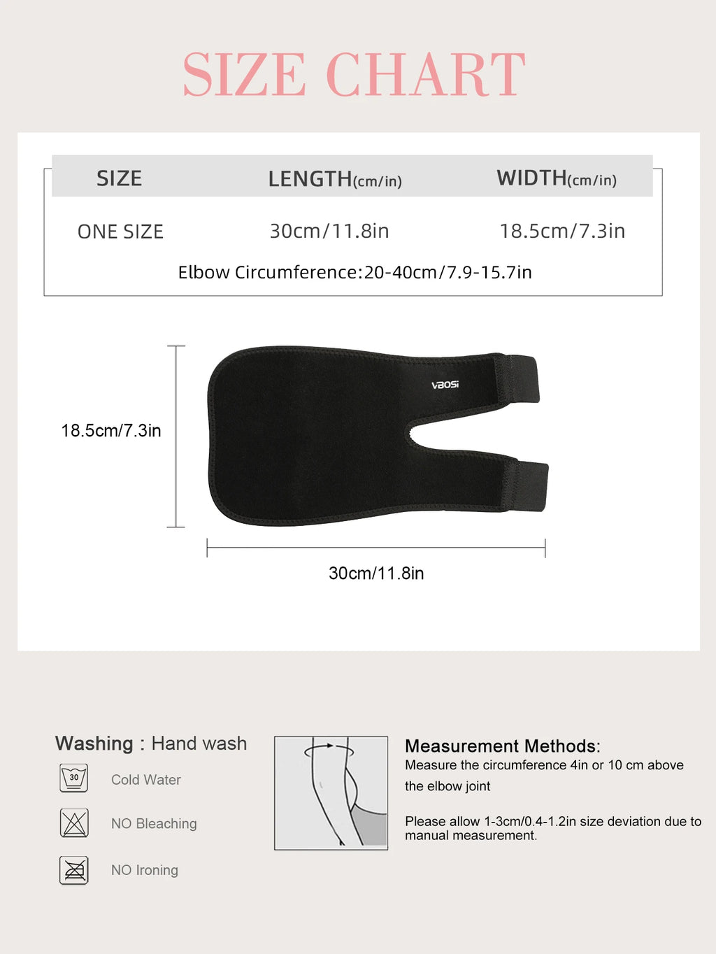 Neoprene Elbow Brace, Support Wrap for Joint, Arthritis Pain Relief (from China)