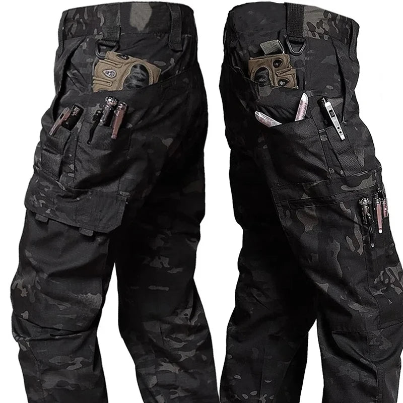 New Tactical Work Pants Men Outdoor Cargo Trousers Multi-pocket Waterproof Pant Autumn Spring Outdoor Workwear Hiking Trousers from China