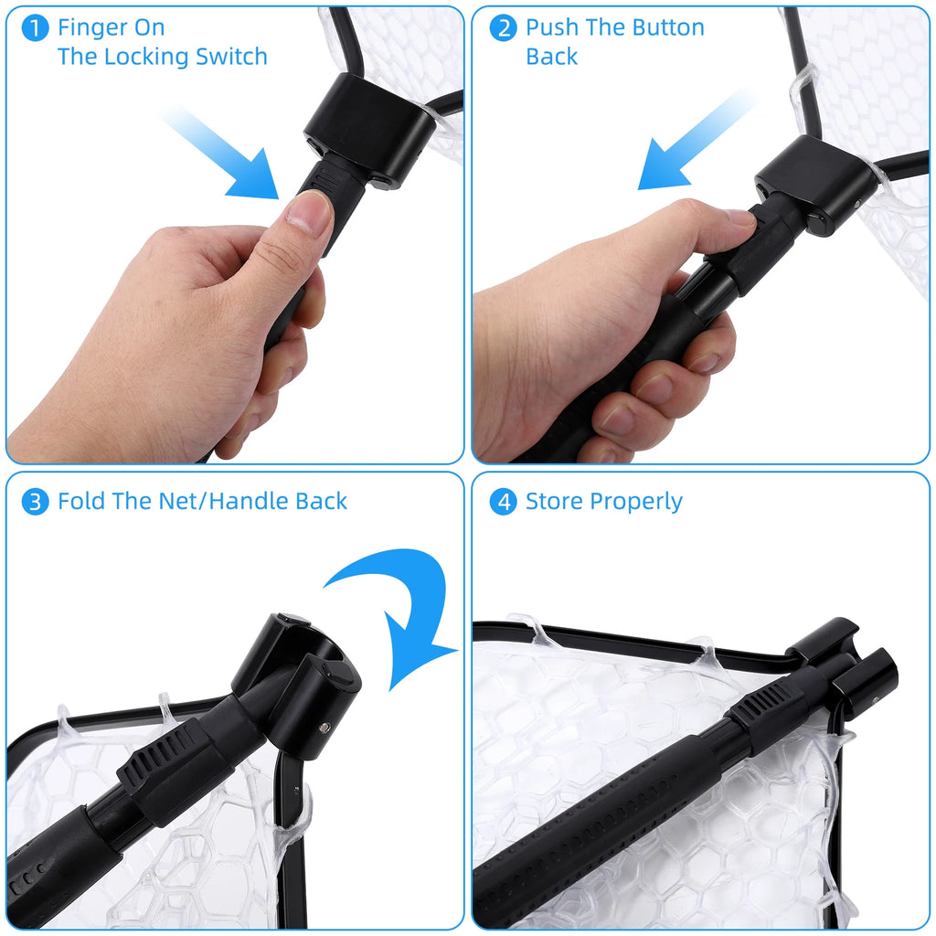 Lightweight Foldable Soft Rubber Fishing Net