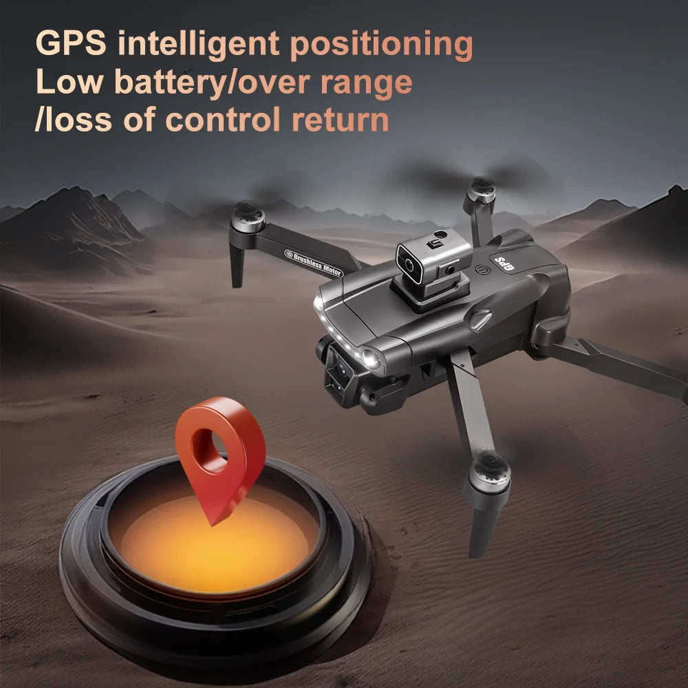 Lenovo V198MAX GPS Drone 4K 8K Professional Camera Aerial FPV Brush Laser Obstacle with Large Screen Remote Control Folding Drone from China