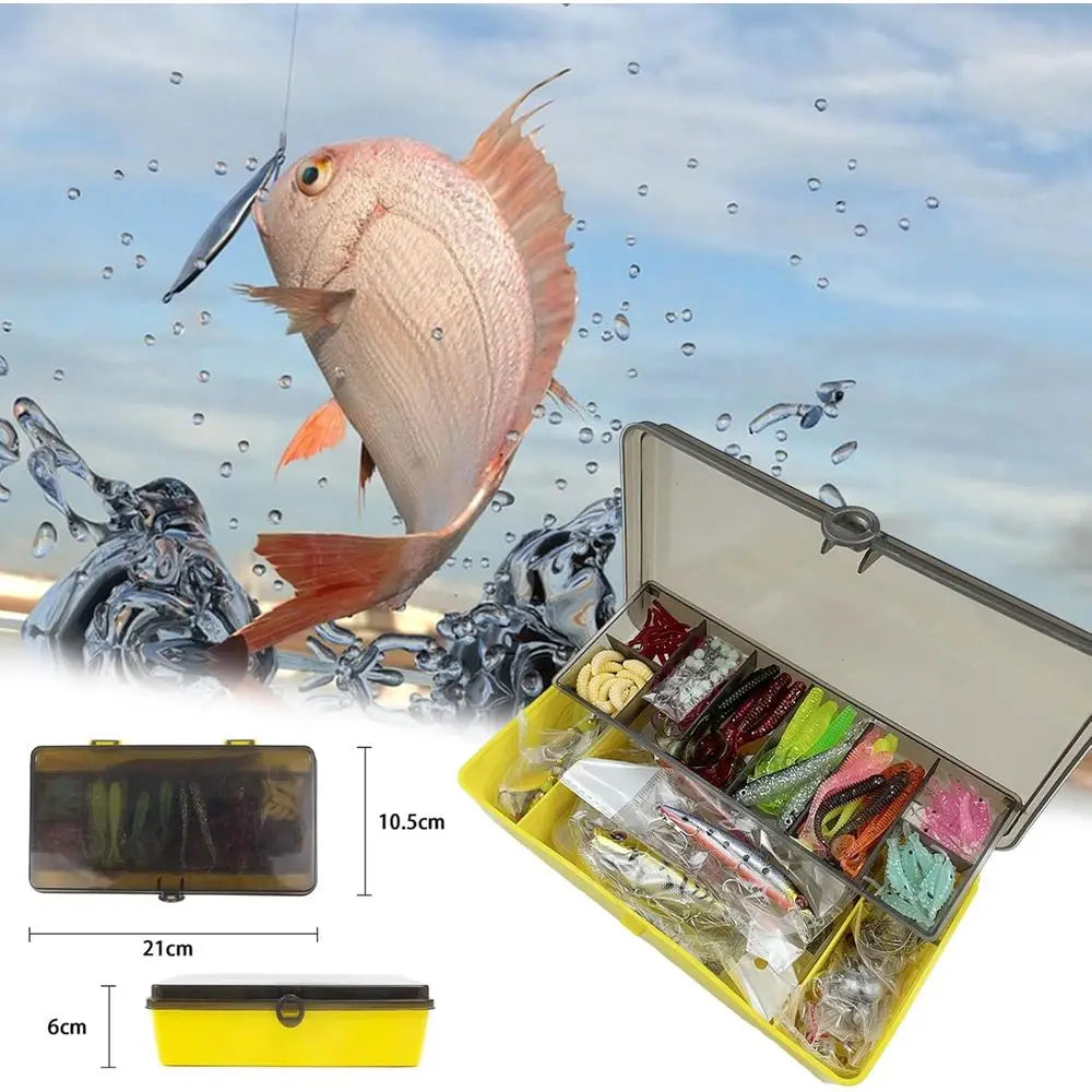 Complete 318-Piece Fishing Tackle Kit