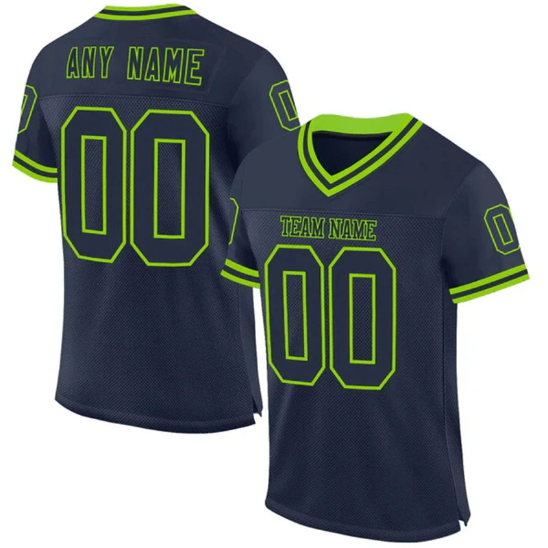 Jersey with Custom Team Name Your Name and Number Classic Color V-neck Short Sleeve