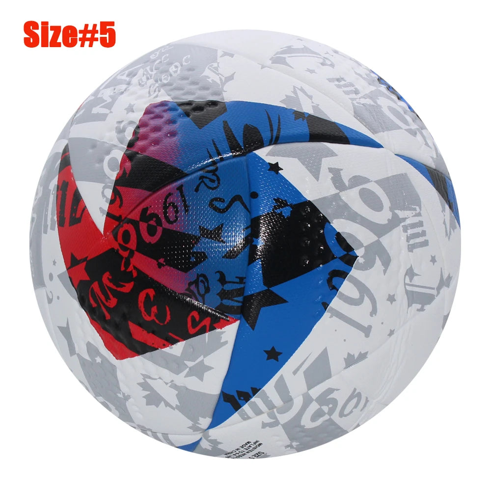 New Soccer Ball Official Size 5 PU Material High Quality Grass Outdoor Team Match Game Football Training Seamless from China