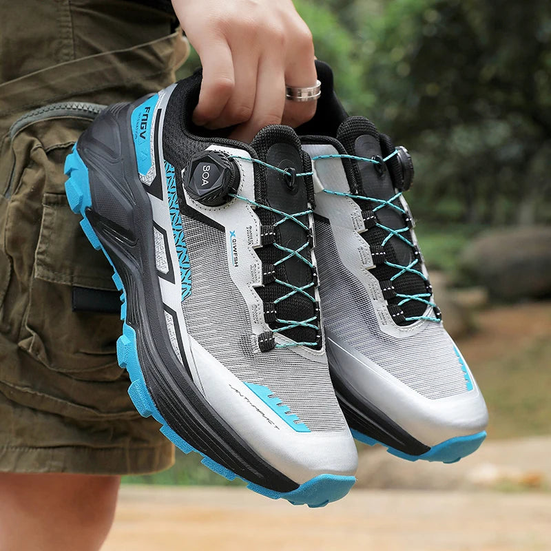 Men's Running Shoes 2025 New Breathe Mesh Outdoor Off Road Hiking Shoes Cushioning from China