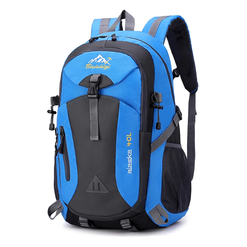 Nylon Waterproof Hiking Camping Mountaineering Travel Backpack for Men and Women