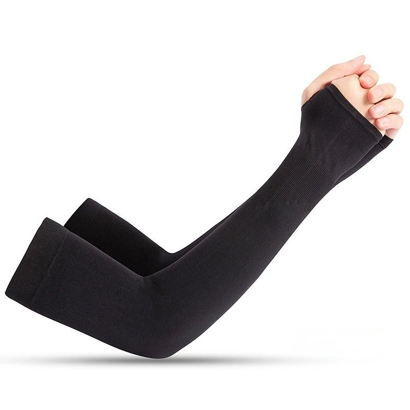 2Pcs Unisex Cooling Arm Sleeves with UV Sun Protection