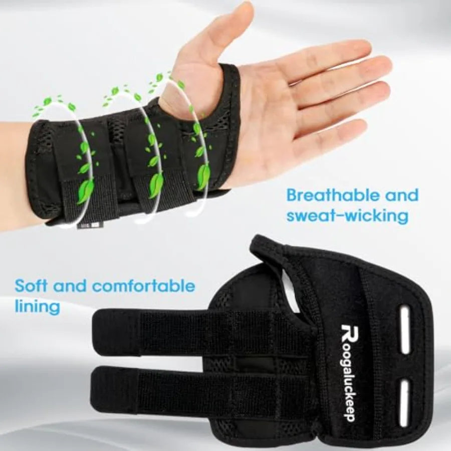 Wrist Brace Carpal Tunnel Wrist Splint Night Support for Women/Men Pain Relief Support Tendonitis Arthritis Sprain Tennis Elbow
