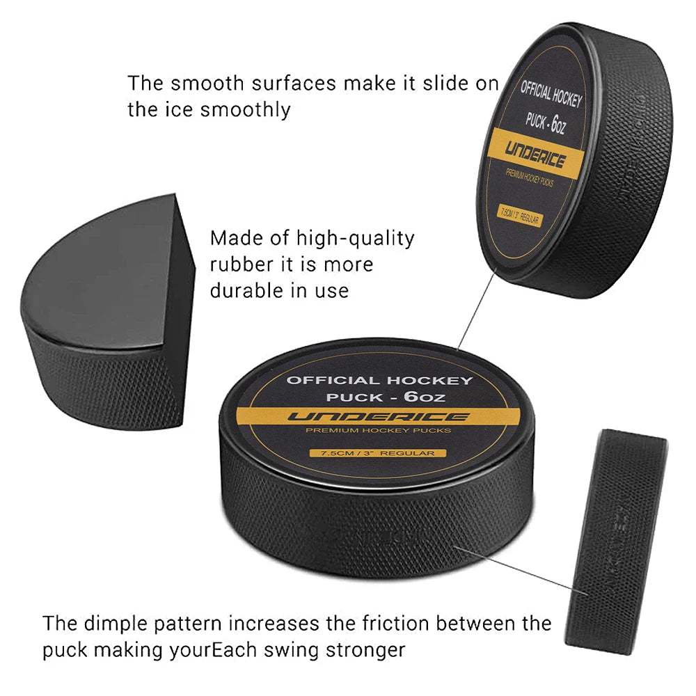 Ice Hockey Puck Solid Ball Ice Hockey Pucks for Practicing Classic Training Hockey Accessories