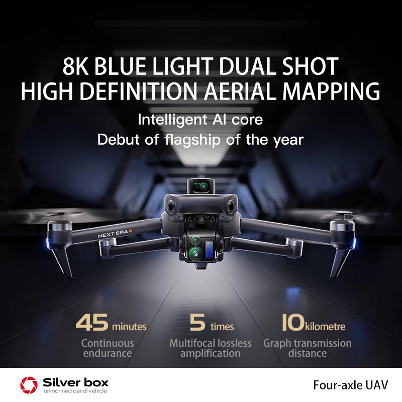 Professional GPS Drone 8K With Screen Remote Control 20km Digital Image, Laser Avoidance