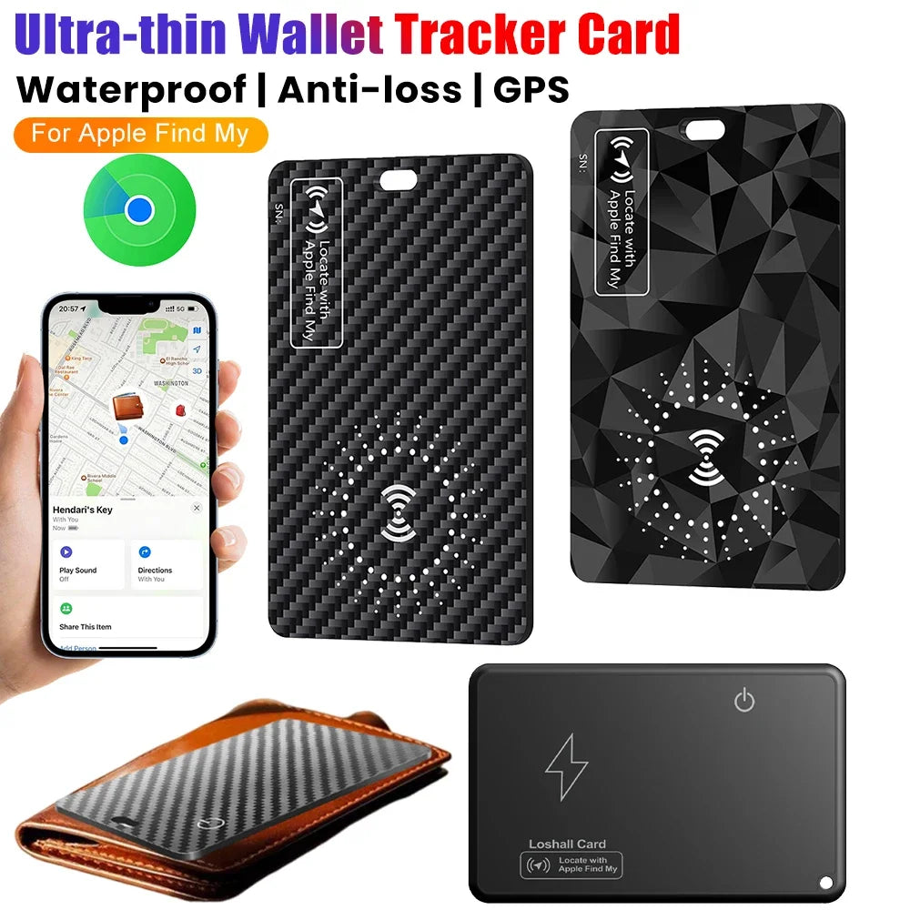 Waterproof Anti-loss Wireless Charging Tracking Card For Apple Find My