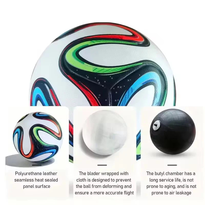 Men and Women Match Size 5 Pu Adult Professional Thickened Team Soccer Ball from China
