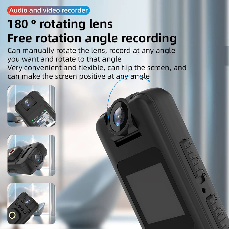 HD Body Camera with Audio  Back Clip Night Vision - Wearable Mini Camera for Law Enforcement, Security, Sports & Travel from China