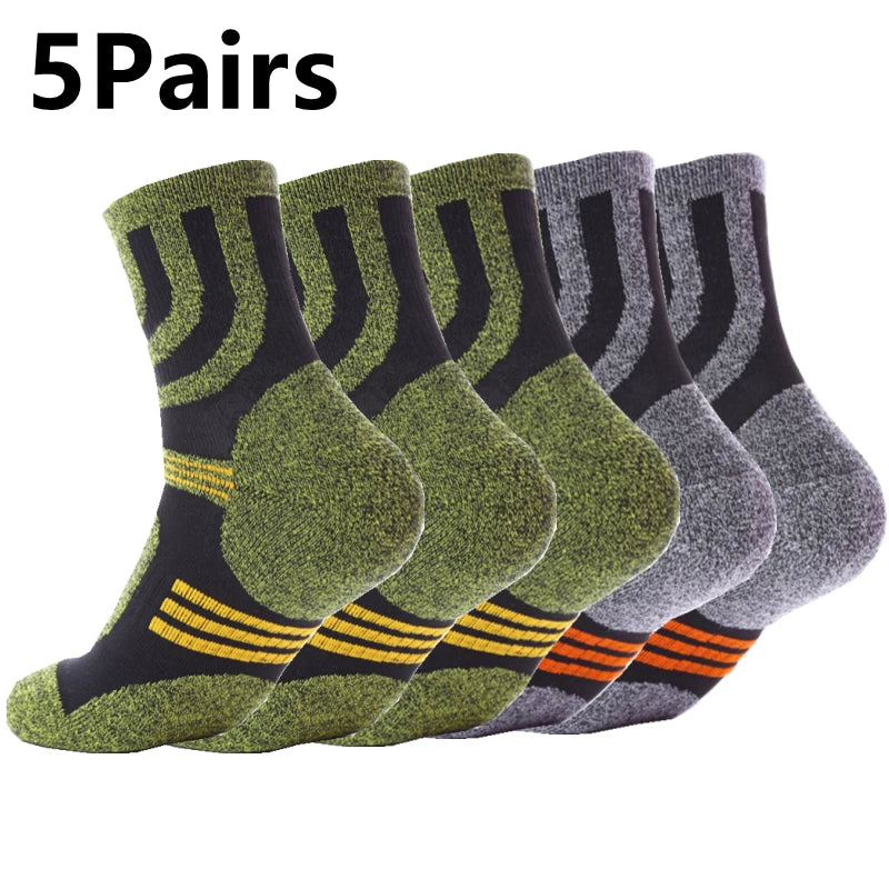 5 Pairs Men Anti Blister Terry Socks