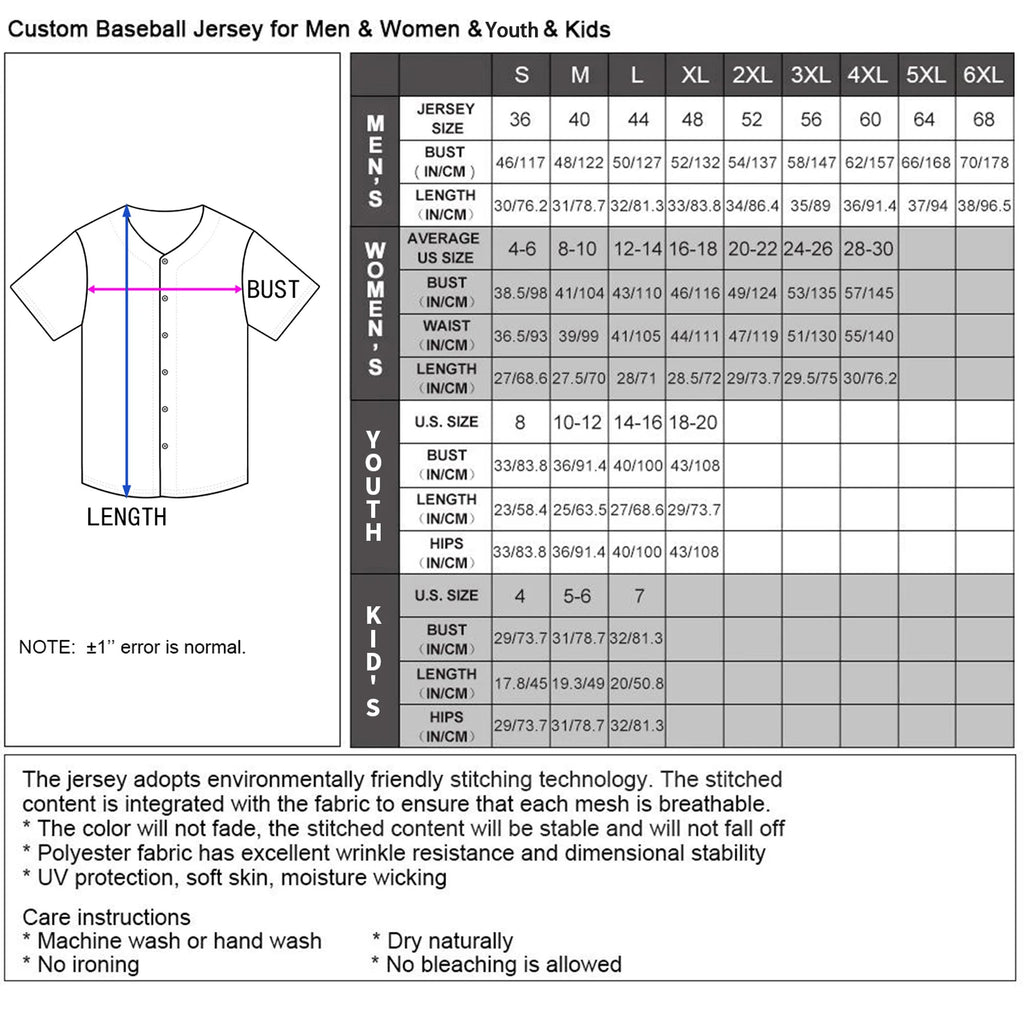 Custom Baseball Jersey for Youth Plain Personalized Baseball Uniform with Printed Team Name, Your Name and Number