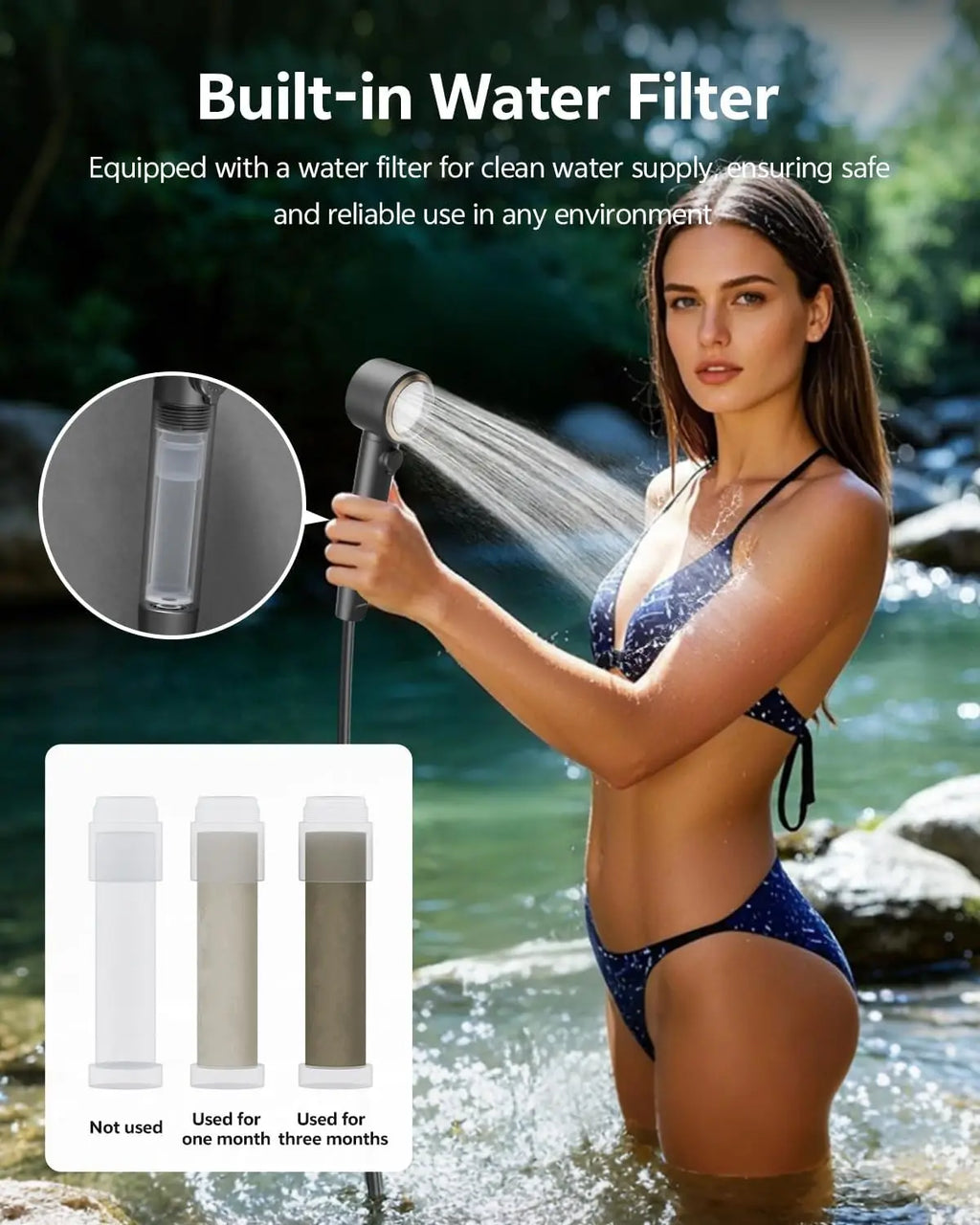 Portable Rechargeable Camping Shower