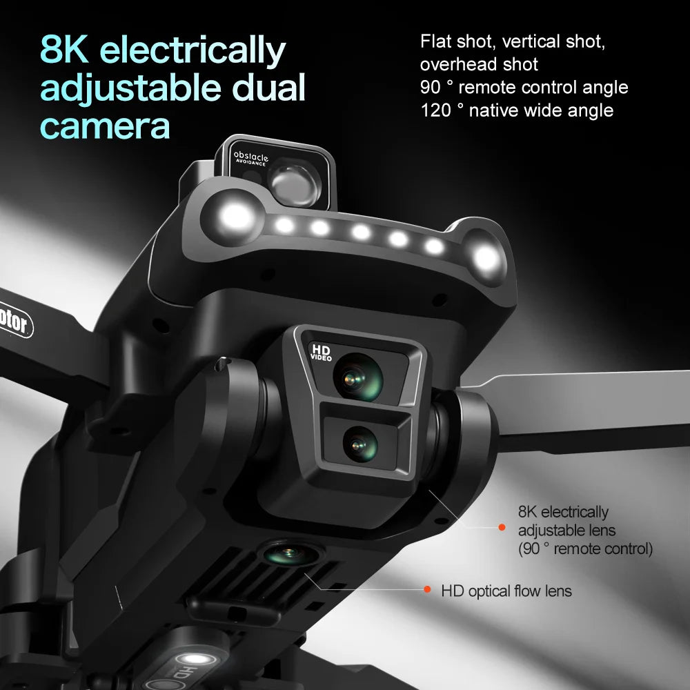 Lenovo V198MAX GPS Drone 4K 8K Professional Camera Aerial FPV Brush Laser Obstacle with Large Screen Remote Control Folding Drone from China