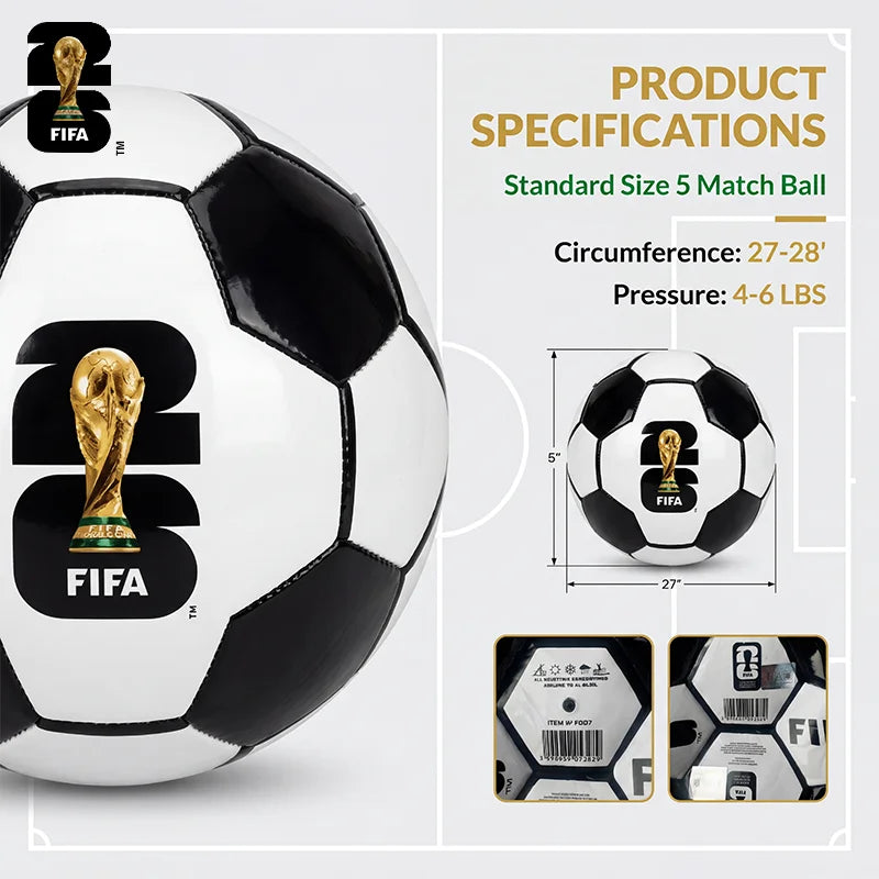 FIFA FB07 Official Size 5 Soccer Ball Professional Match Training Ball Football for Kids Adults Indoor Outdoor Sports from China