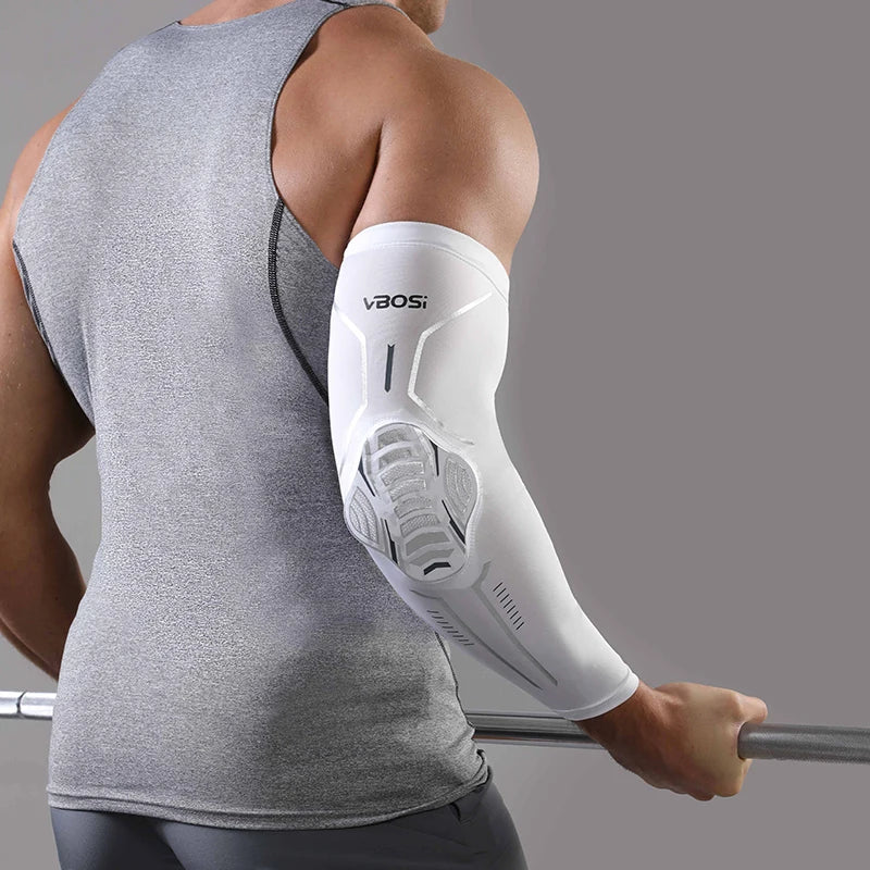 1 Piece Women/Men Honeycomb Sport Elbow Pads with Elastic Arm Sleeve