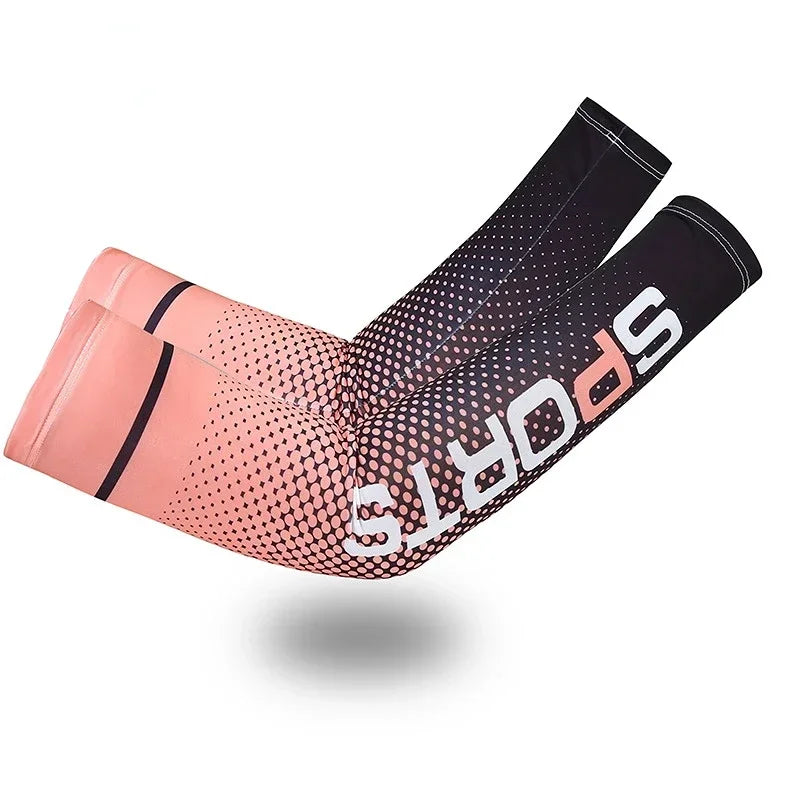 Cool Arm Sleeve Cover for Men Women Sun Protection Ice Sleeve Sunscreen Arm Guard for Basketball Running Cycling Bodybuilding from China