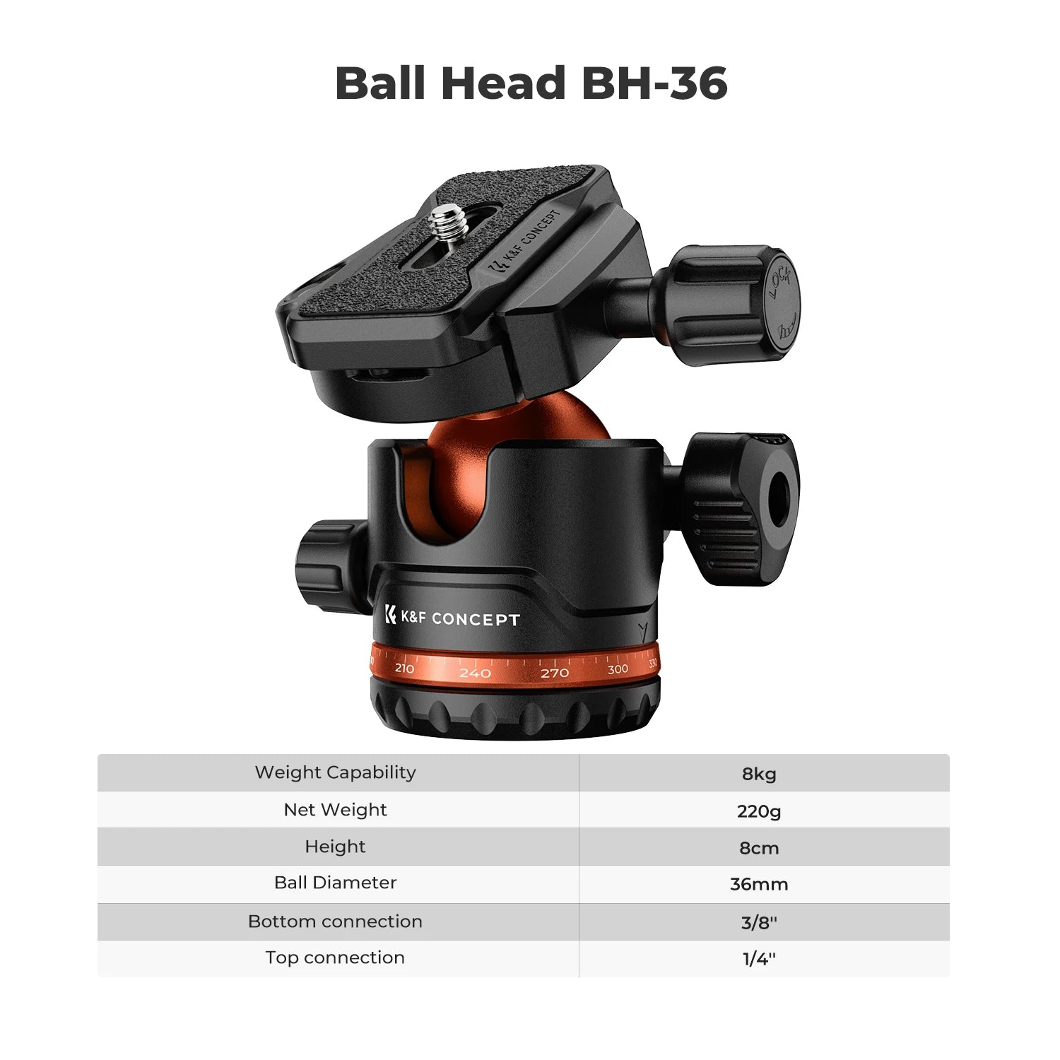 Lightweight 178cm Camera Tripod with Cellphone Clip