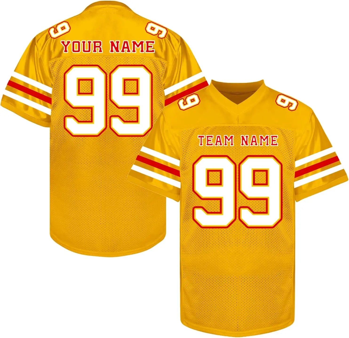 Custom Football Jersey with Personalized Logo Name Number Practice Shirt Stitched Sports Uniform