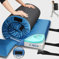 Memory Foam 3inch Sleeping Non-Slip Floor Camping Mattress Pad