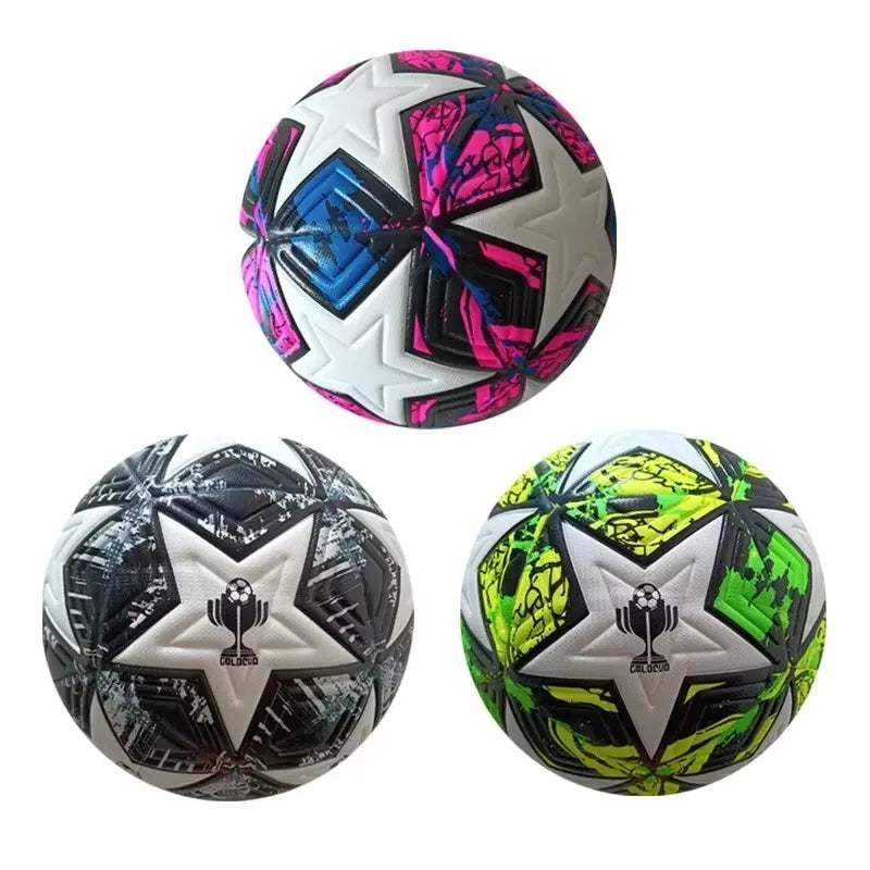 1pc Size 5 Soccer Ball Wear Rsistant Durable Soft PU Leather Seamless Football Adult competition training outdoors from China