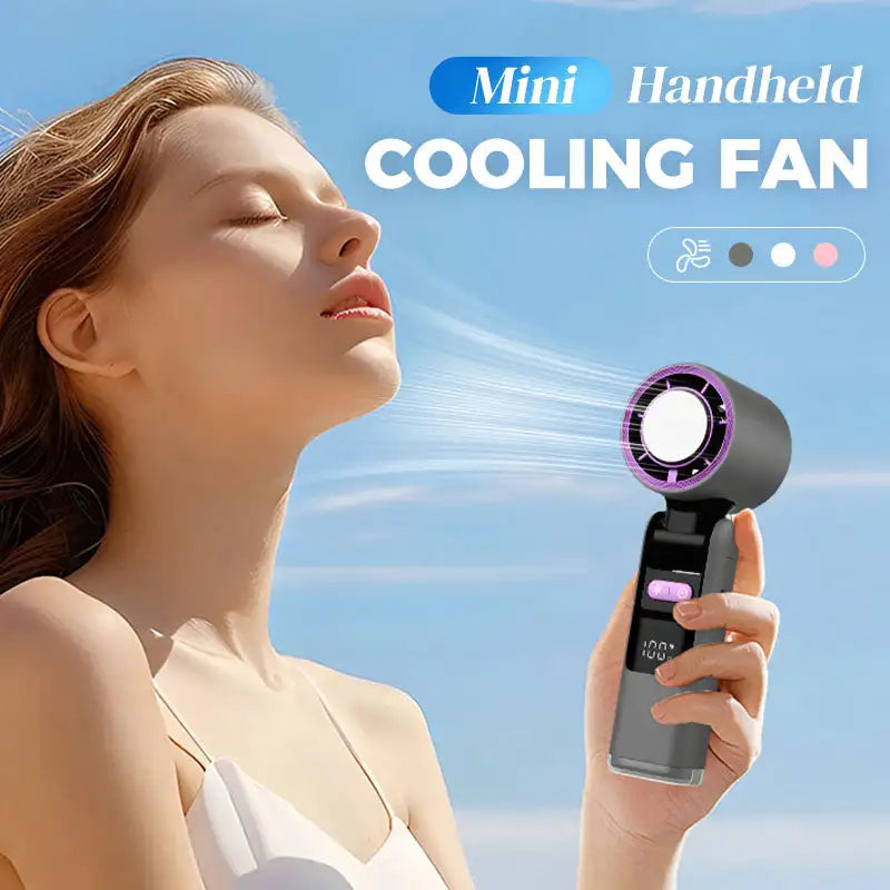 Mini High-speed Handheld Cooling Fan USB Rechargeable