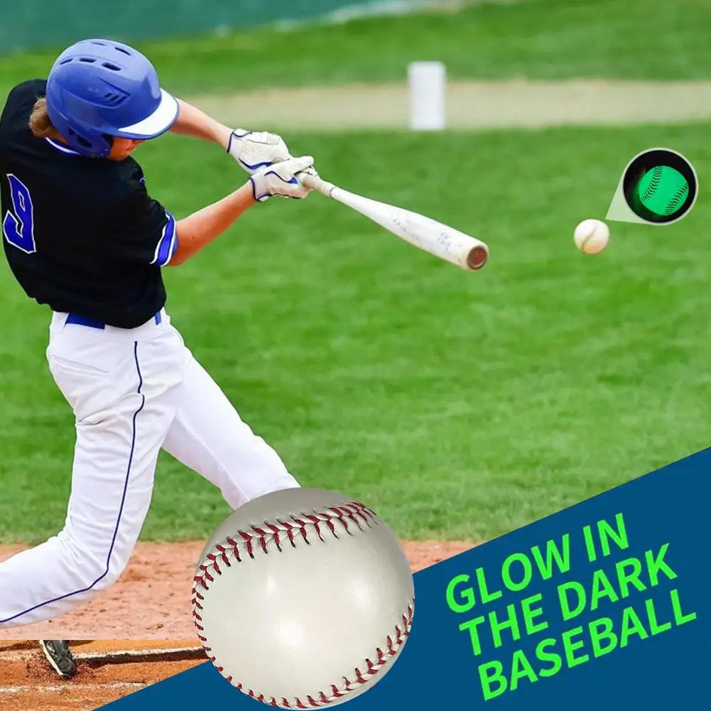 Glow Baseball Colorful LED Light Up White 2 Shining Molds Faux Leather Rechargeable Practice Baseball Kids