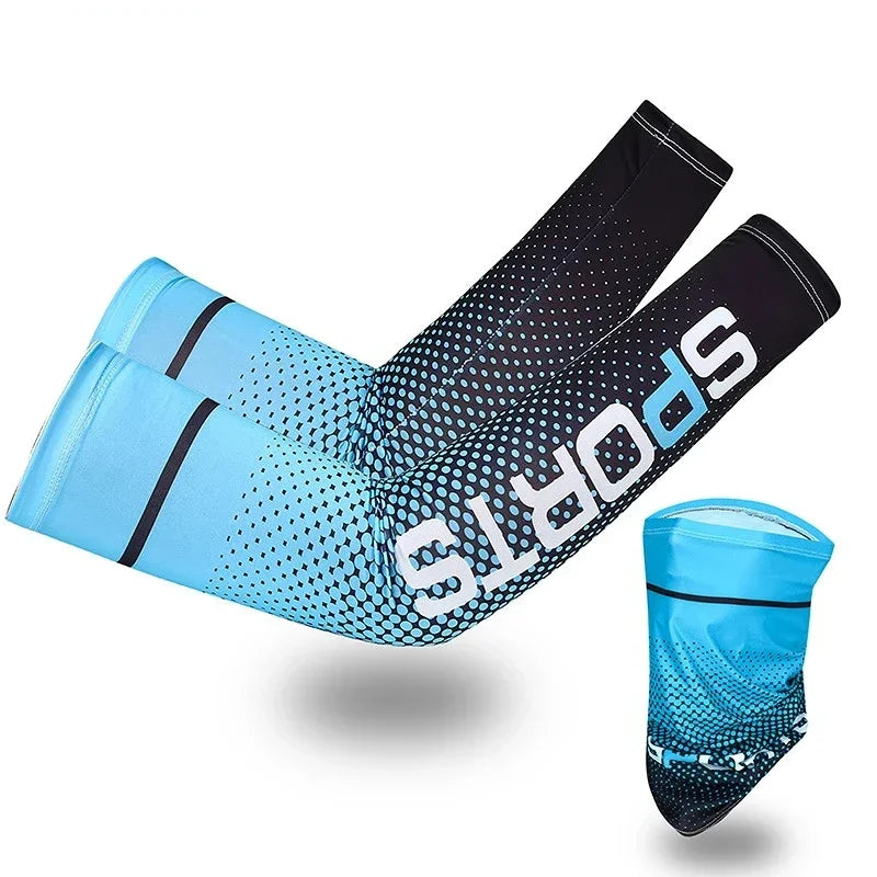 Cool Arm Sleeve Cover for Men Women Sun Protection Ice Sleeve Sunscreen Arm Guard for Basketball Running Cycling Bodybuilding from China