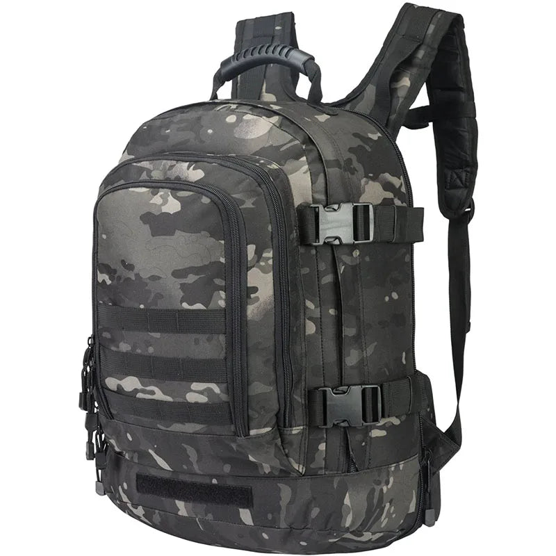 Extra Large 60L  Water Resistant Sturdy Outdoor Camo Travel Laptop Military Tactical Backpack For Men Women