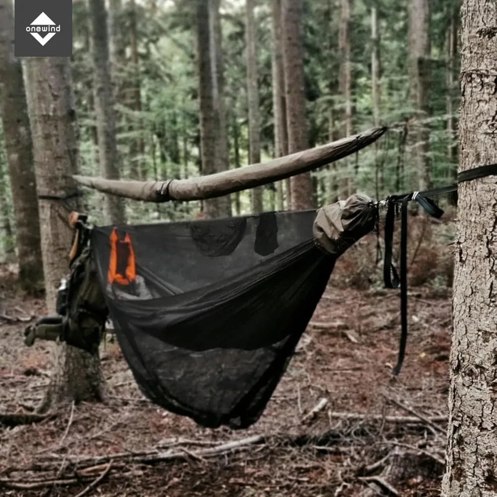 12Ft Ridgeline Double Camping Hammock with Mosquito Net