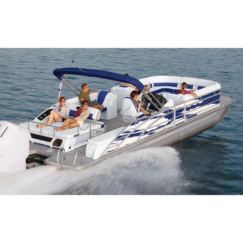 29ft Pontoon Boat Private Luxury Yacht Aluminum Pontoon Boat Luxury Fiberglass Factory Customized