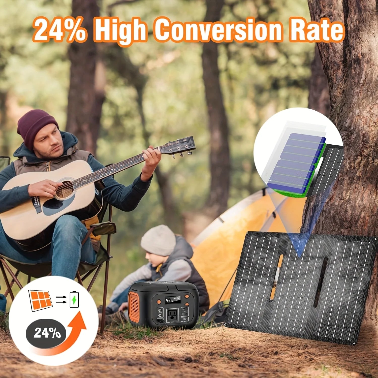 150W Portable Power Station with 30W Solar Panel