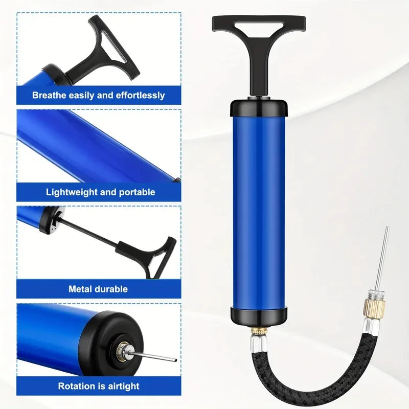1 Pc Portable Multifunctional Ball Pump With Needle And Nozzle