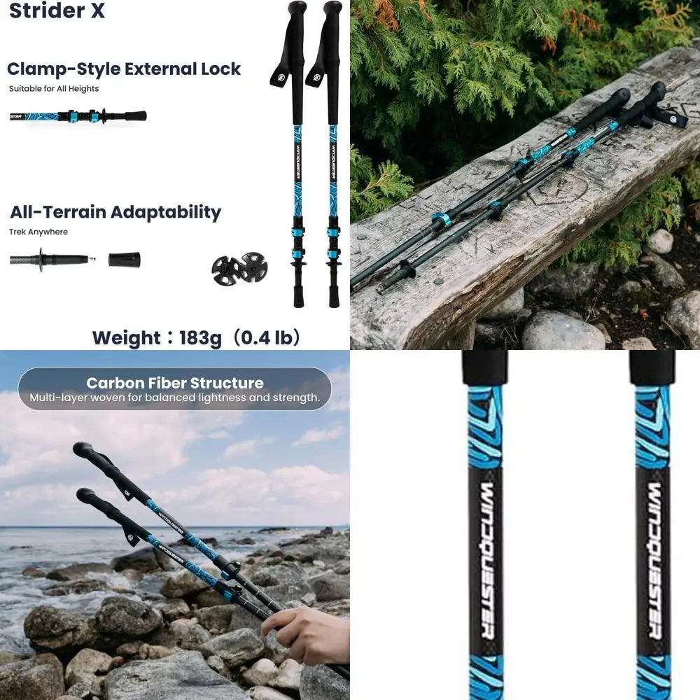Adjustable Lightweight Carbon Fiber Trekking Poles