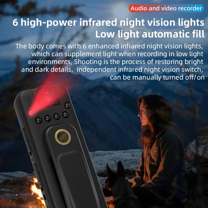 HD Body Camera with Audio  Back Clip Night Vision - Wearable Mini Camera for Law Enforcement, Security, Sports & Travel from China