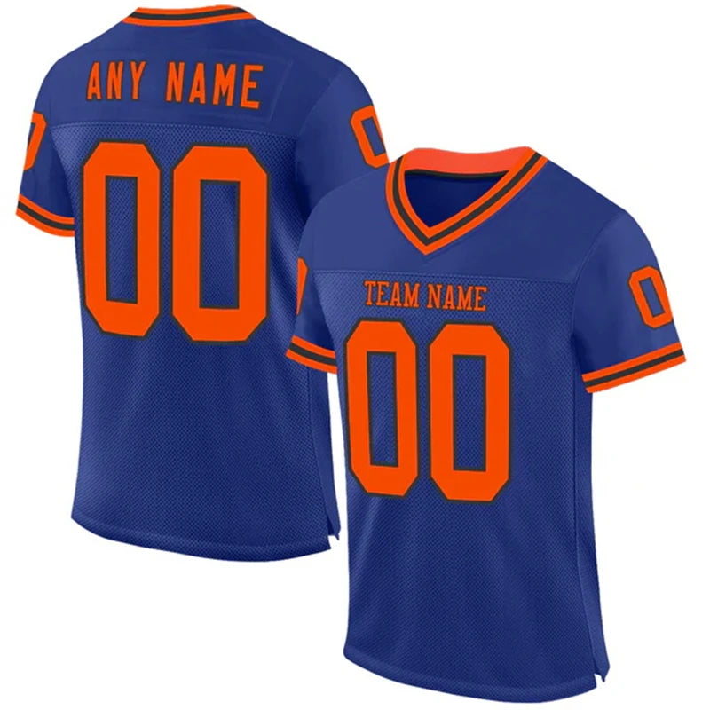 Jersey with Custom Team Name Your Name and Number Classic Color V-neck Short Sleeve
