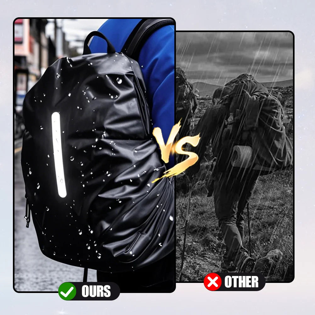 Waterproof Backpack Cover with Reflective Strips