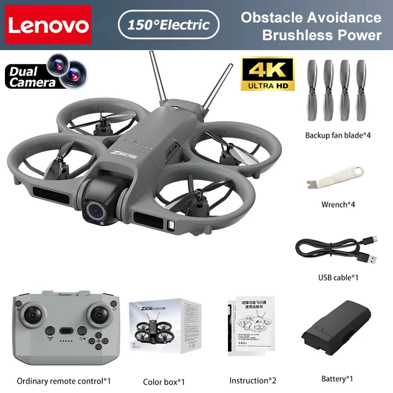 Lenovo Z906 Drone 8K Aerial HD Intelligent Avoiding Obstacle with Larger Screen Remote Control Folding Brushless Power GPS Drone from China