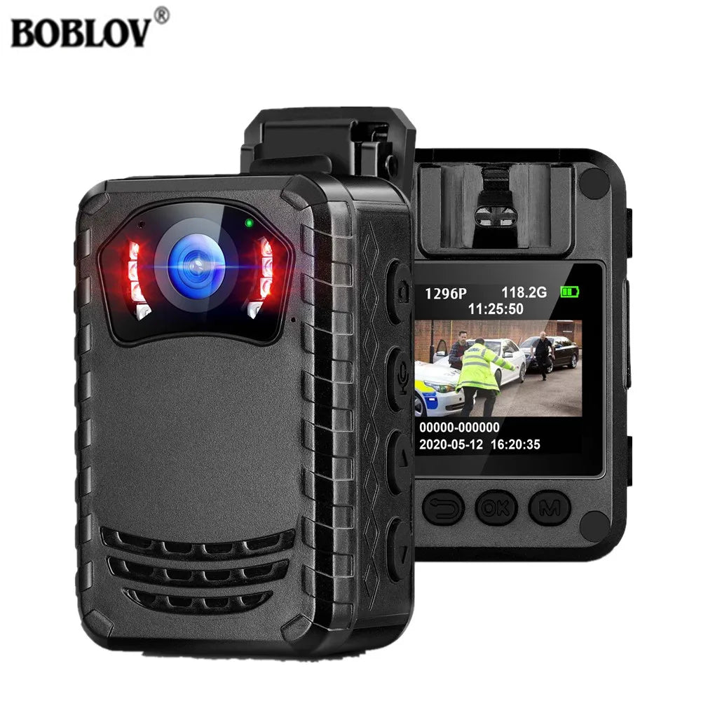 BOBLOV N9 Body camera IR Night Vision Body Mounted Camera DVR Video Recording Police camera Bodycam from China