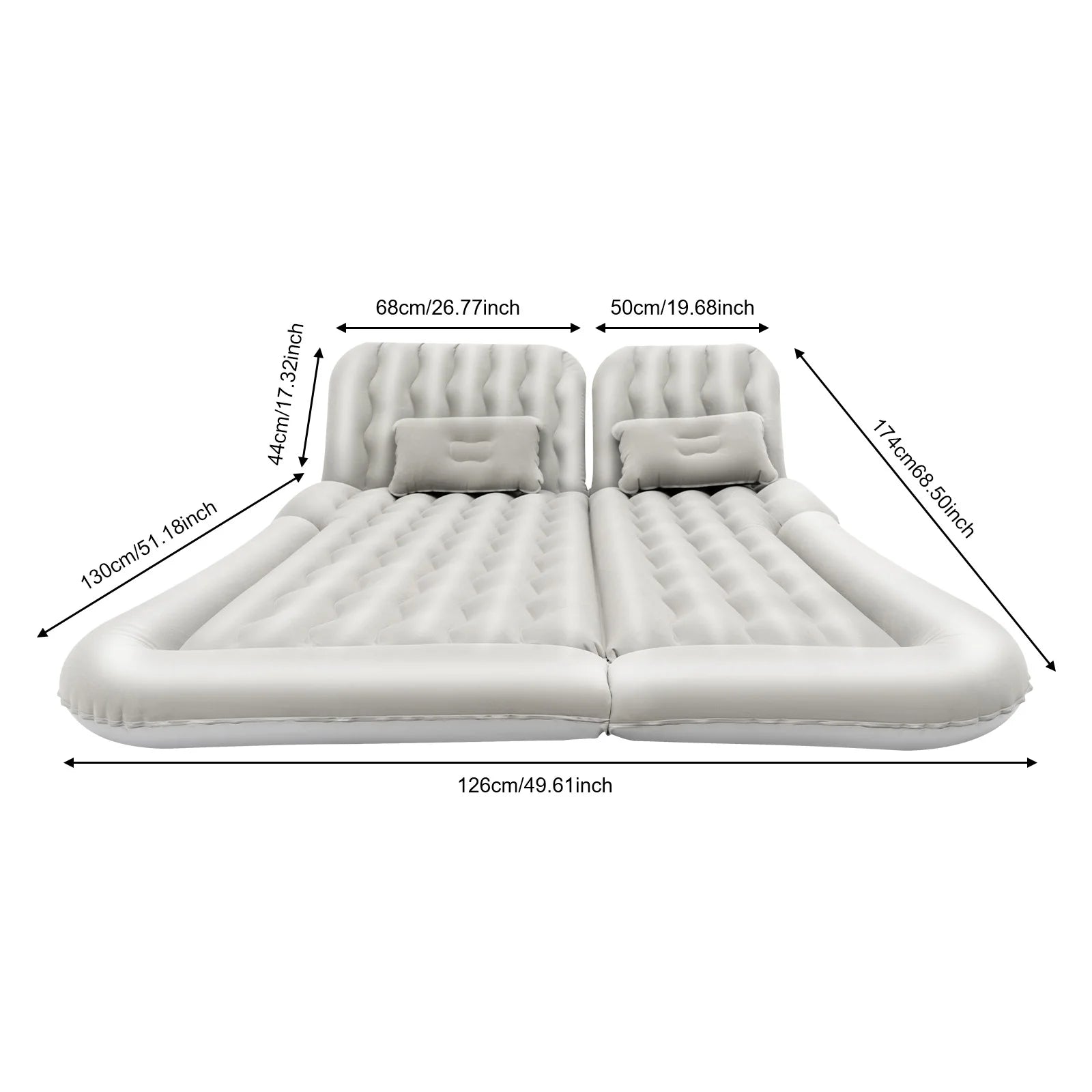 Universal Foldable Portable Inflatable Mattress Set w/Pump+Pillow