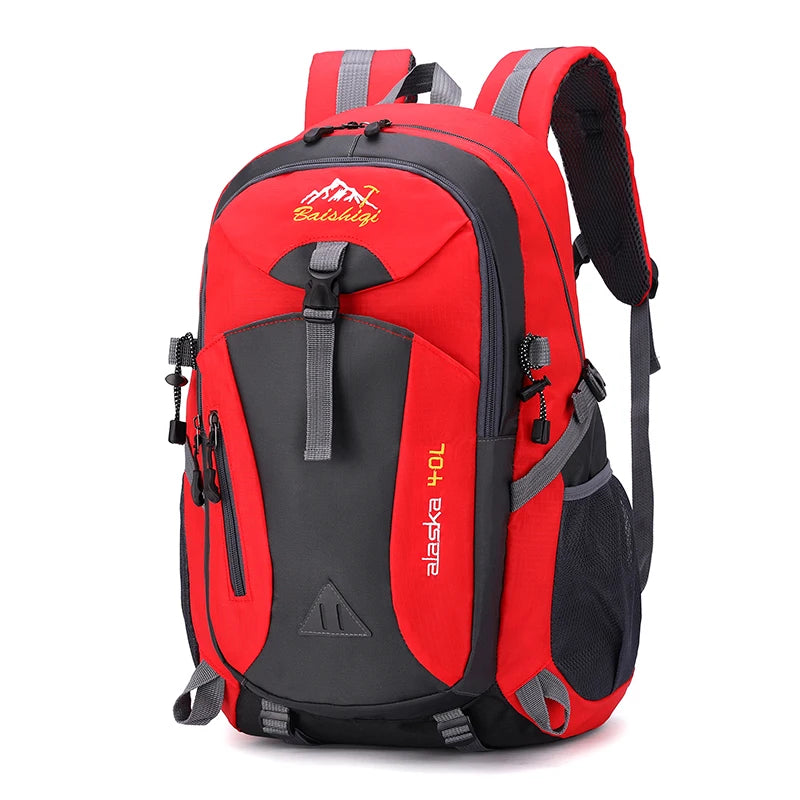 Nylon Waterproof Hiking Camping Mountaineering Travel Backpack for Men and Women